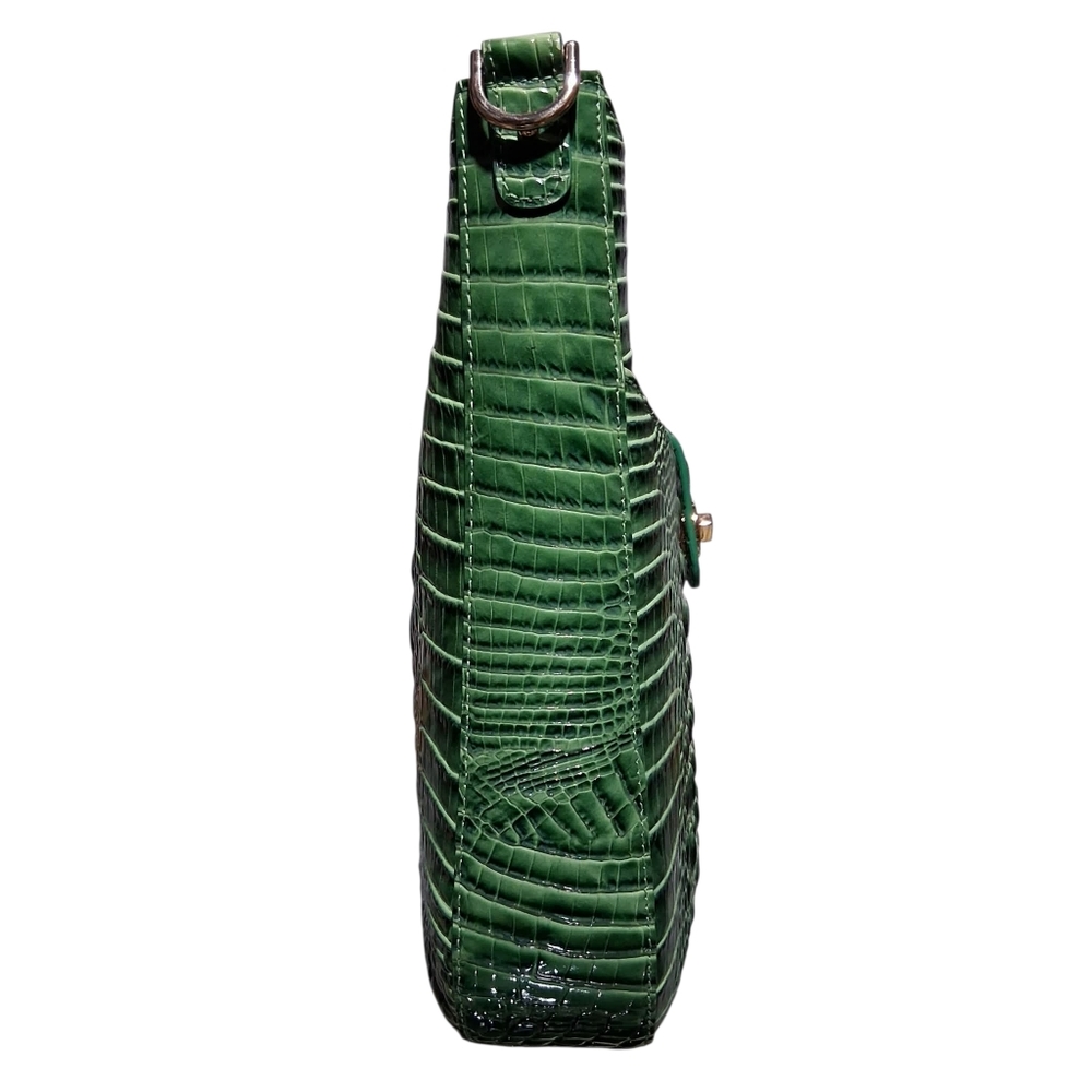 Brahmin Leia Croc Embossed Leather Crossbody Bag - Picture 4 of 11
